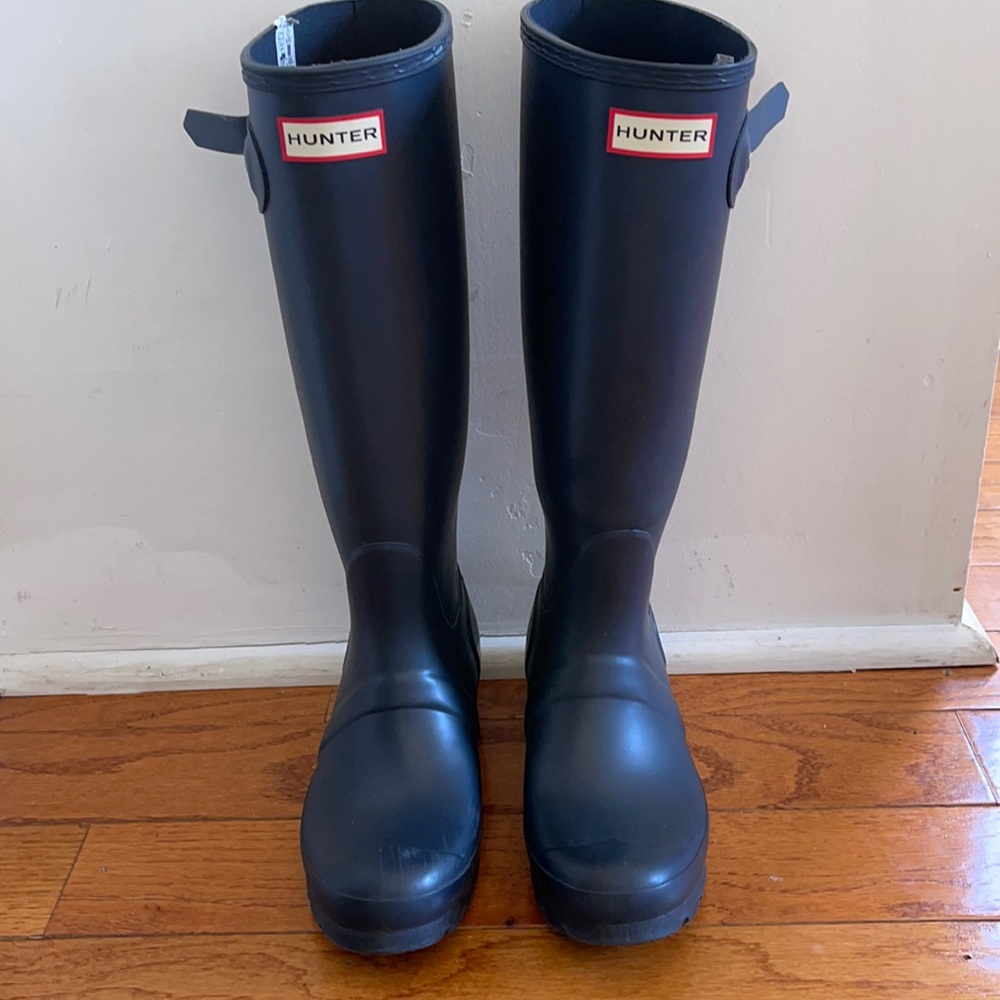 SOLD Navy Blue Hunter Rain Boots